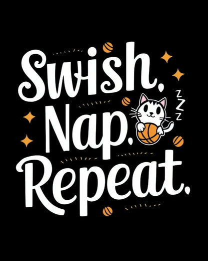 Swish Nap Repeat Kids Cotton T-Shirt - Billien