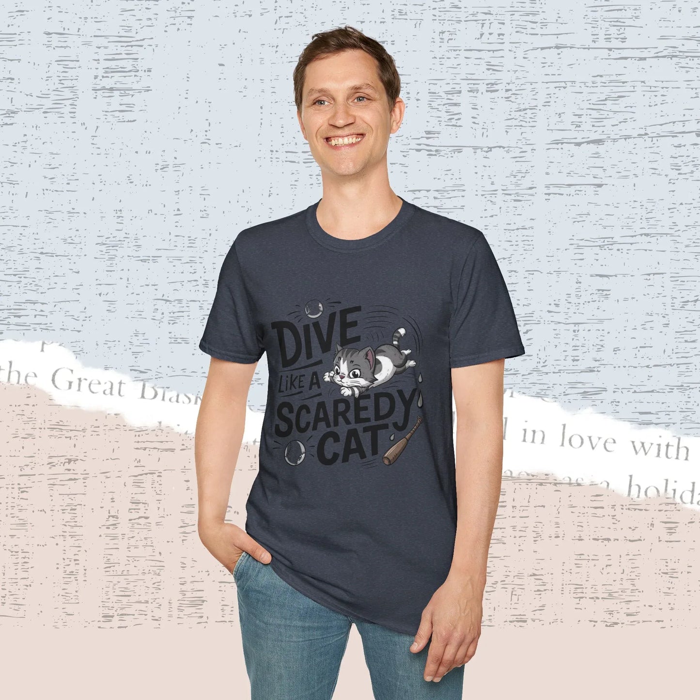 Dive Like Scaredy Cotton Men Tee - Billien