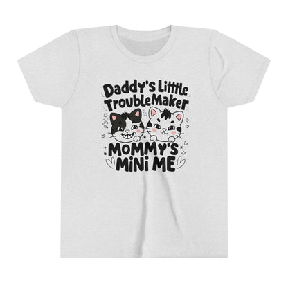 Daddy Little Troublemaker Youth Heavy Cotton T-Shirt - Billien