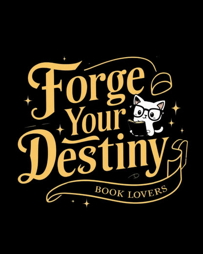 Book Lovers Forge Your Destiny Cotton Tshirt - Billien