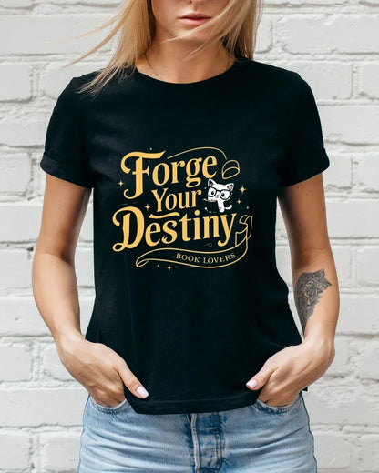Book Lovers Forge Your Destiny Cotton Tshirt - Billien