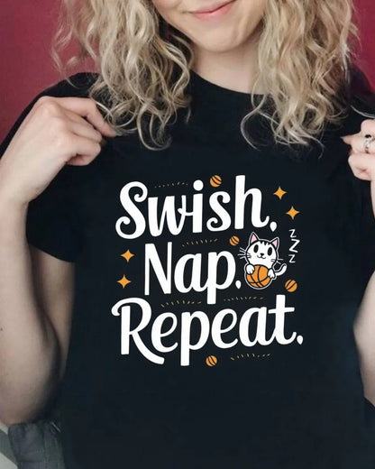 Swish Nap Repeat Kids Cotton T-Shirt - Billien