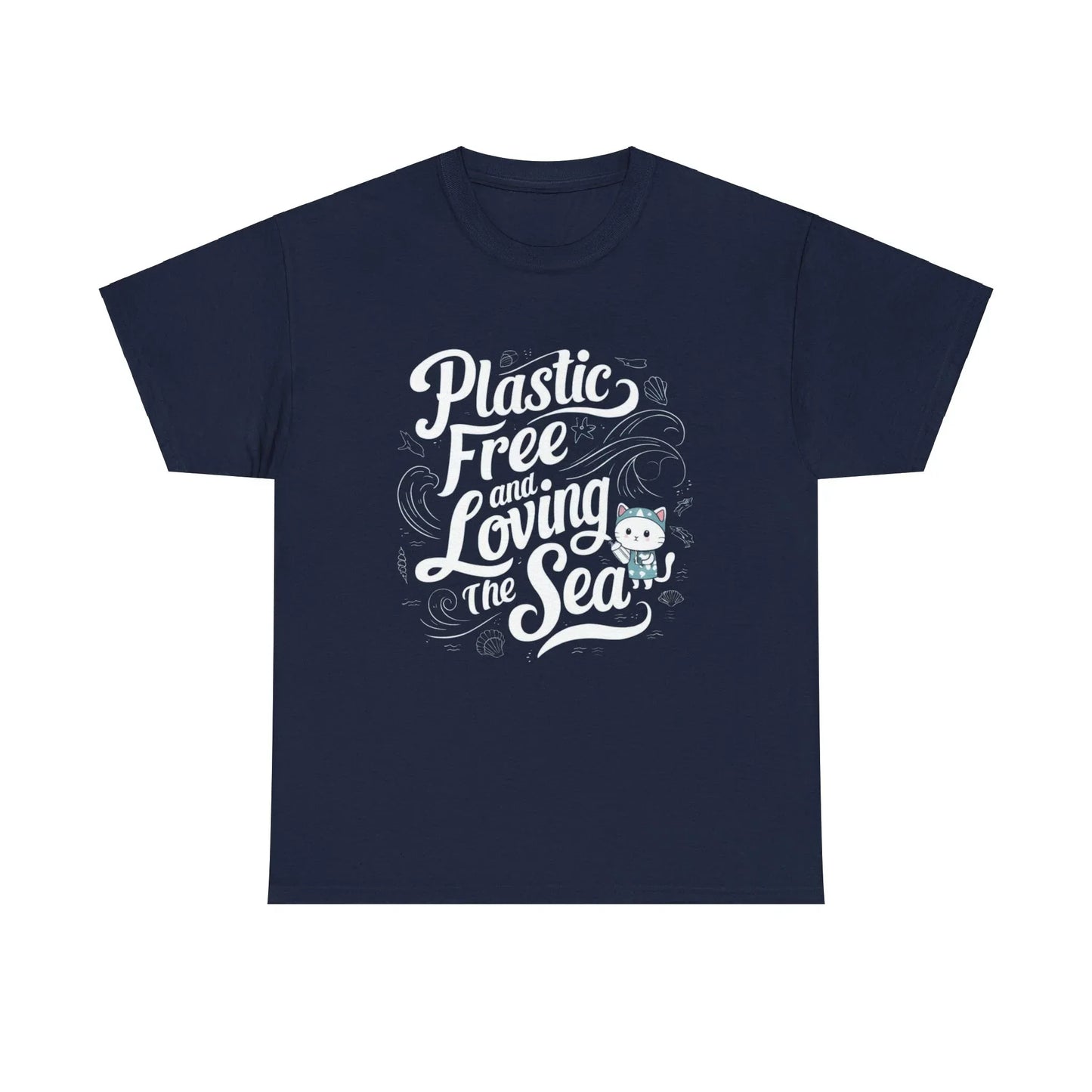 Plastic Free & Loving Sea Cotton T-Shirt - Billien