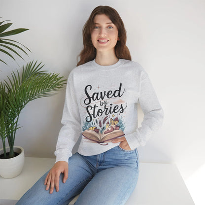 Saved By Stories Ultra Cotton Crewneck Sweatshirt - Billien