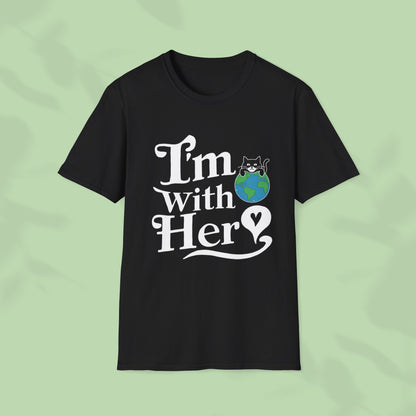 I am With Her Cotton Tee