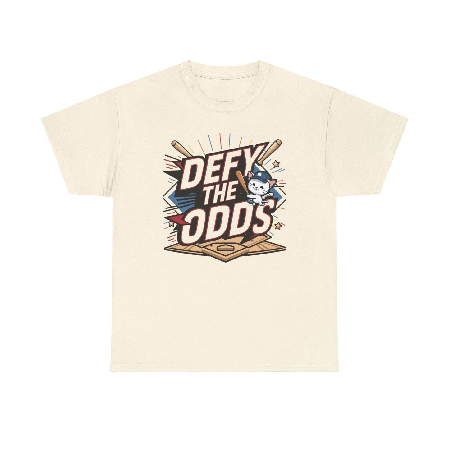 Defy The Odds Baseball Crew Neck Cotton Tees - Billien