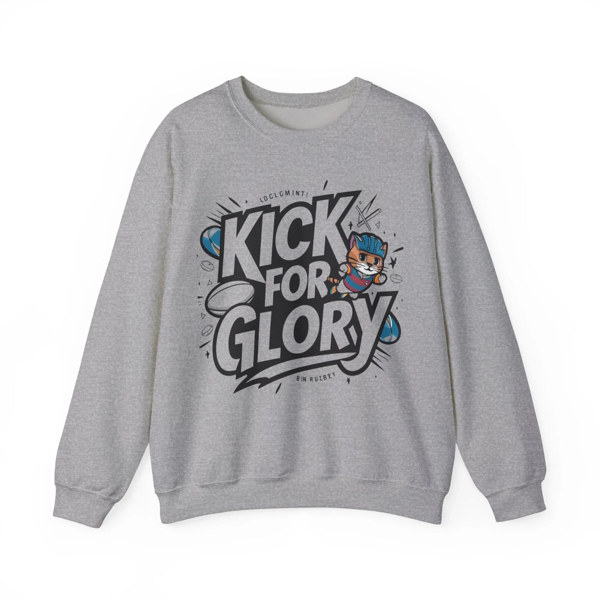 Kick For Glory Heavy Unisex Cotton Crewneck Sweatshirt - Billien