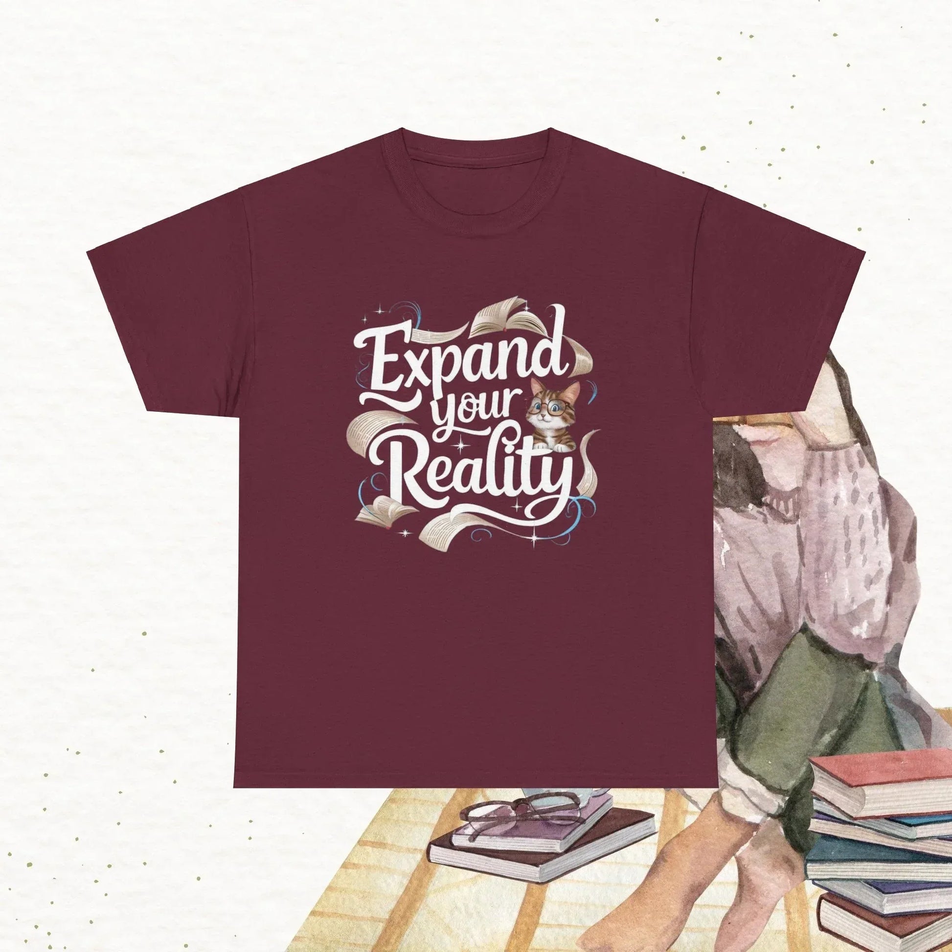 Book Lovers Expand The Reality Cotton T-Shirt - Billien