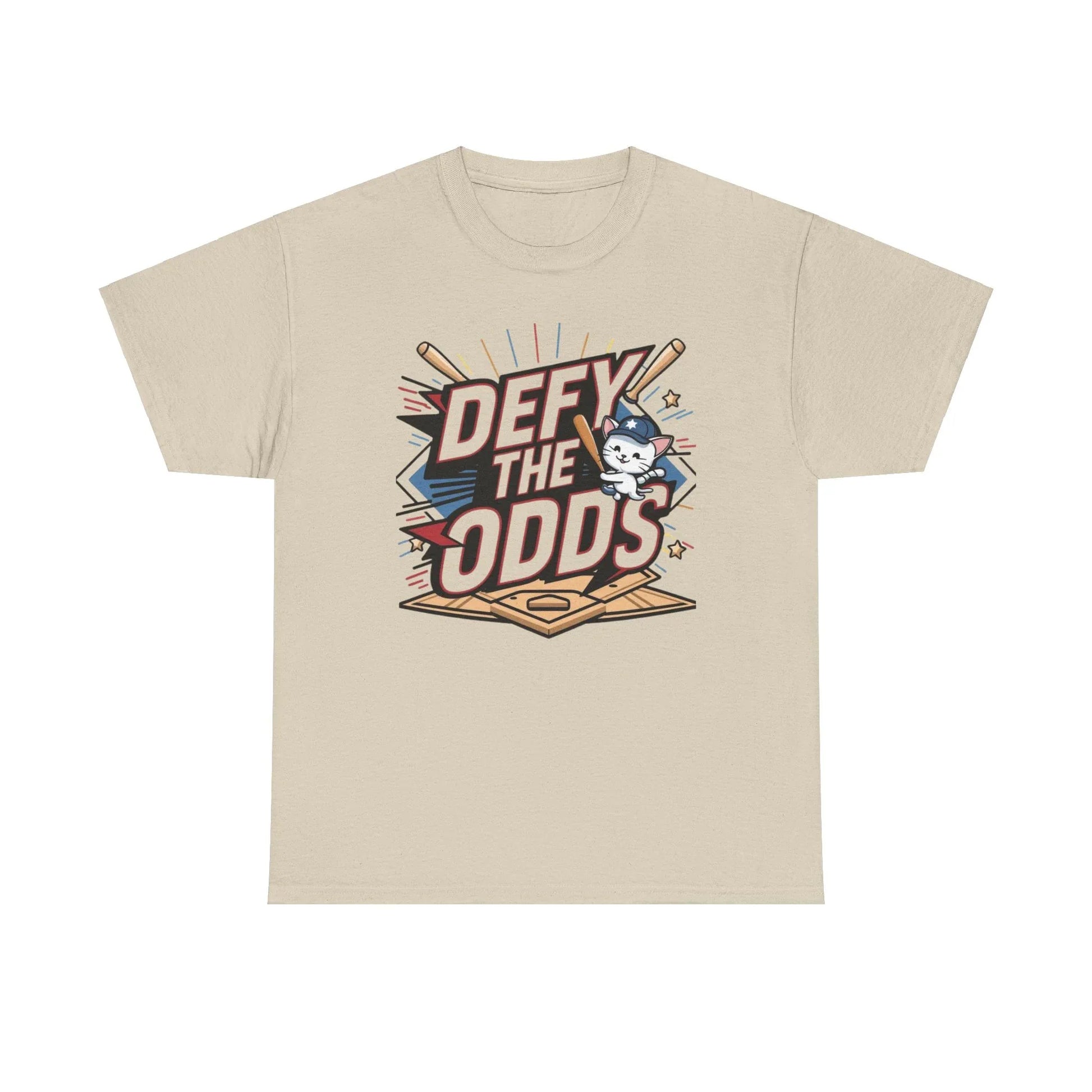 Defy The Odds Baseball Crew Neck Cotton Tees - Billien