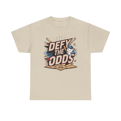 Defy The Odds Baseball Crew Neck Cotton Tees - Billien
