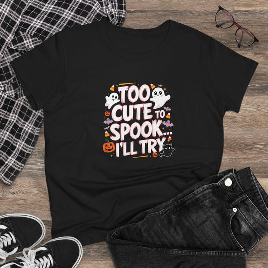 Spooky Delights Women Cotton Tshirt
