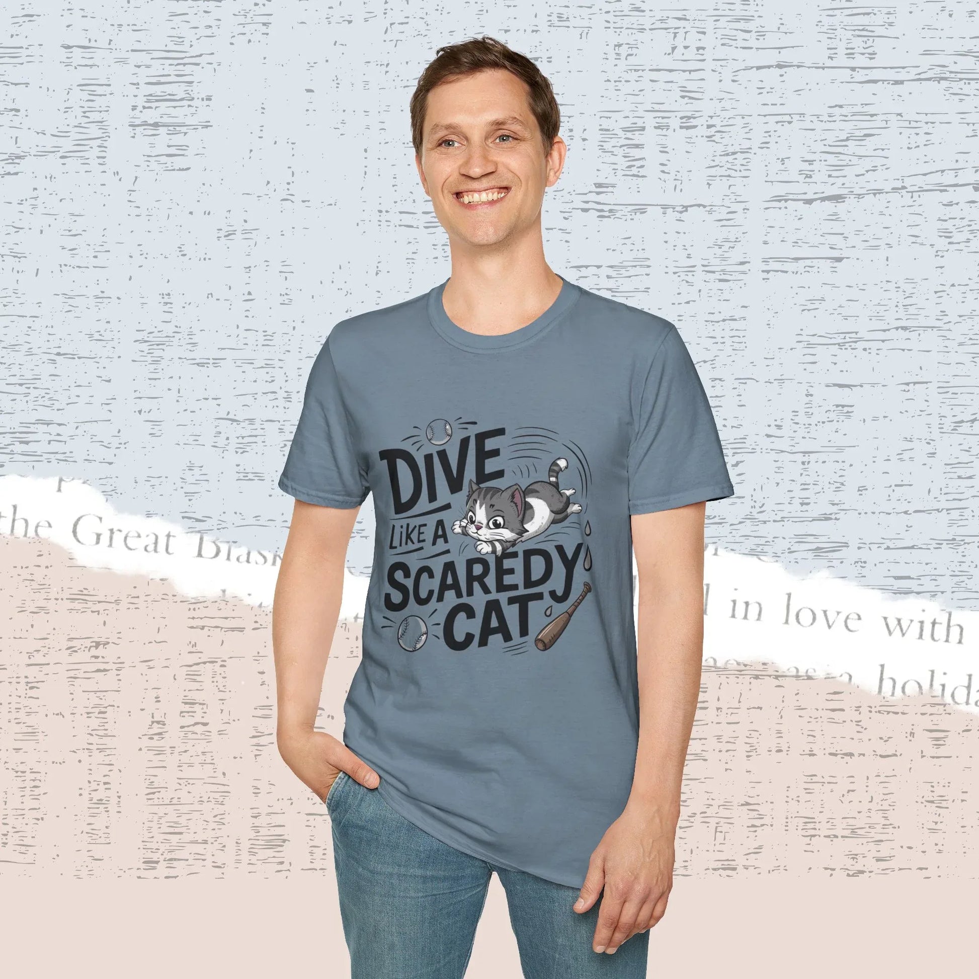 Dive Like Scaredy Cotton Men Tee - Billien