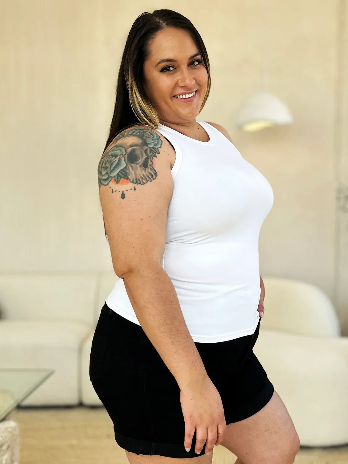 Round Neck Slim Tank - Billien