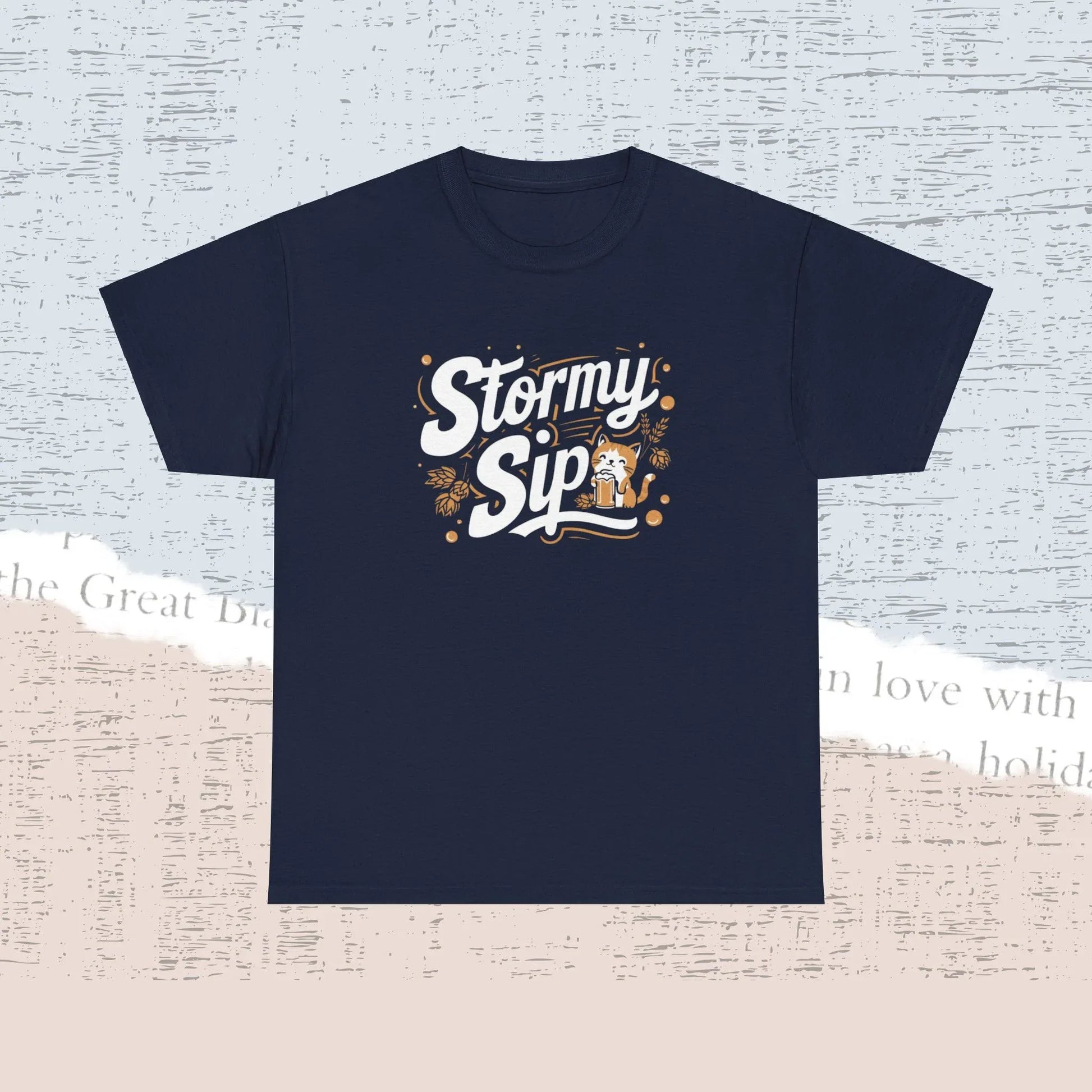 Stormy Sip Cotton Tshirt - Billien