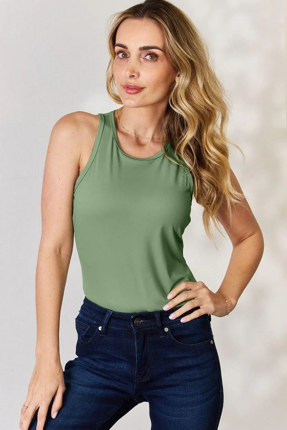 Round Neck Racerback Tank - Billien