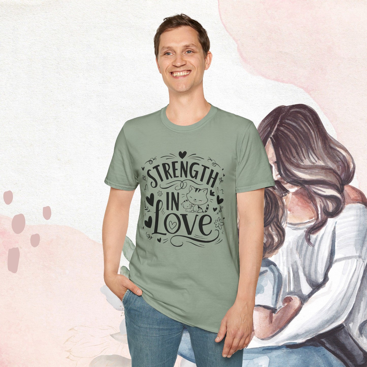 Strength In Love Cotton T-Shirt