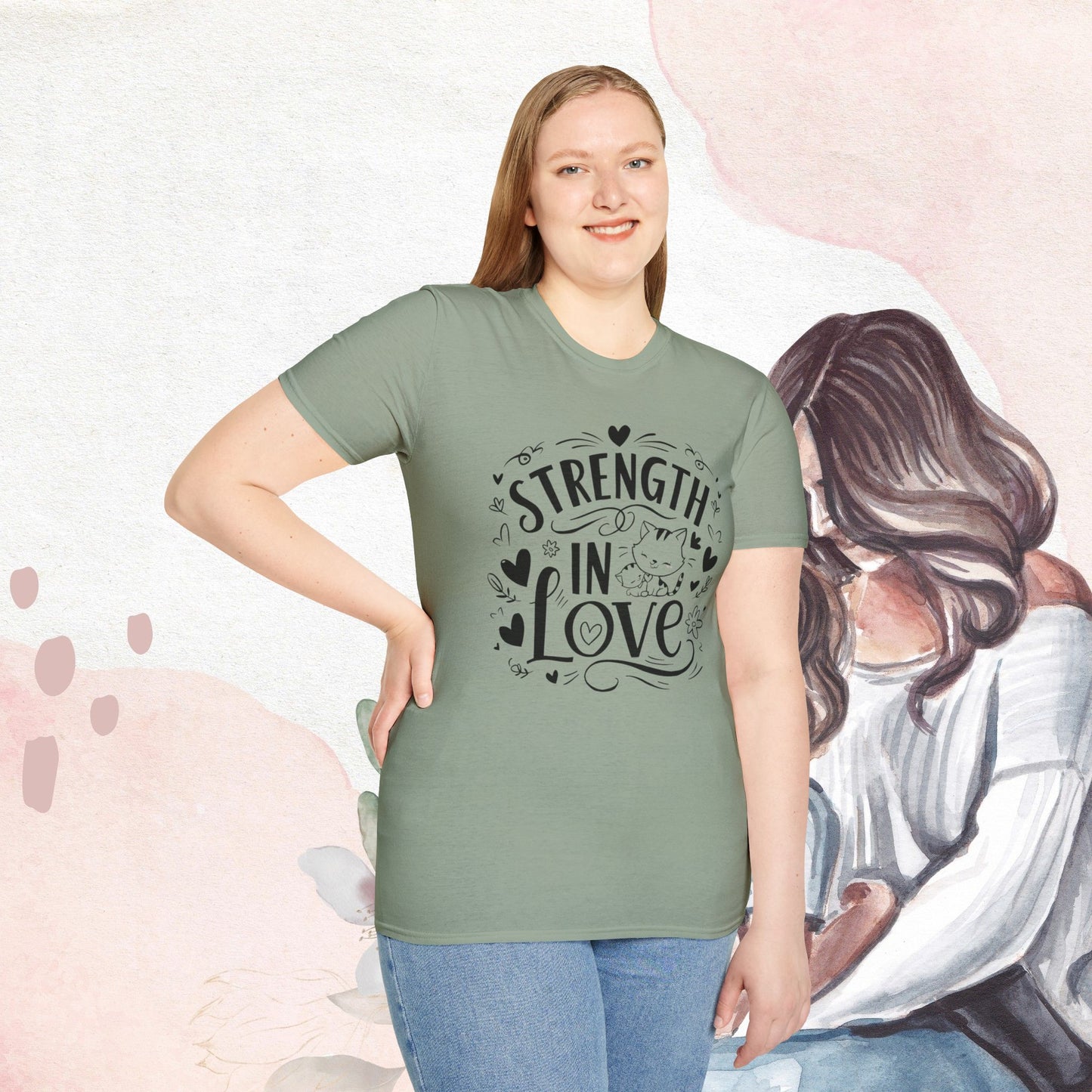 Strength In Love Cotton T-Shirt