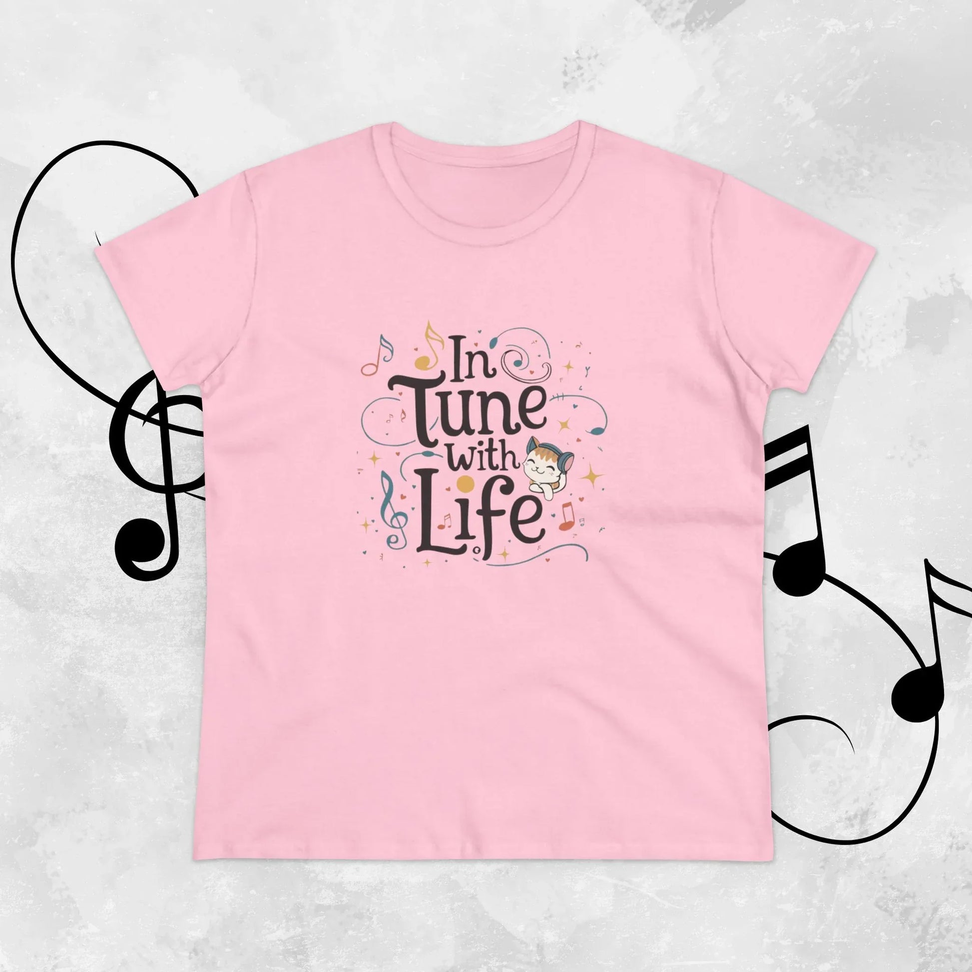 In Tune With Life Women Cotton Tshirt - Billien