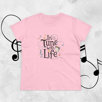 In Tune With Life Women Cotton Tshirt - Billien