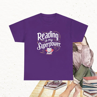 Books Lovers T-Shirt Reading Is My Superpower Tees - Billien