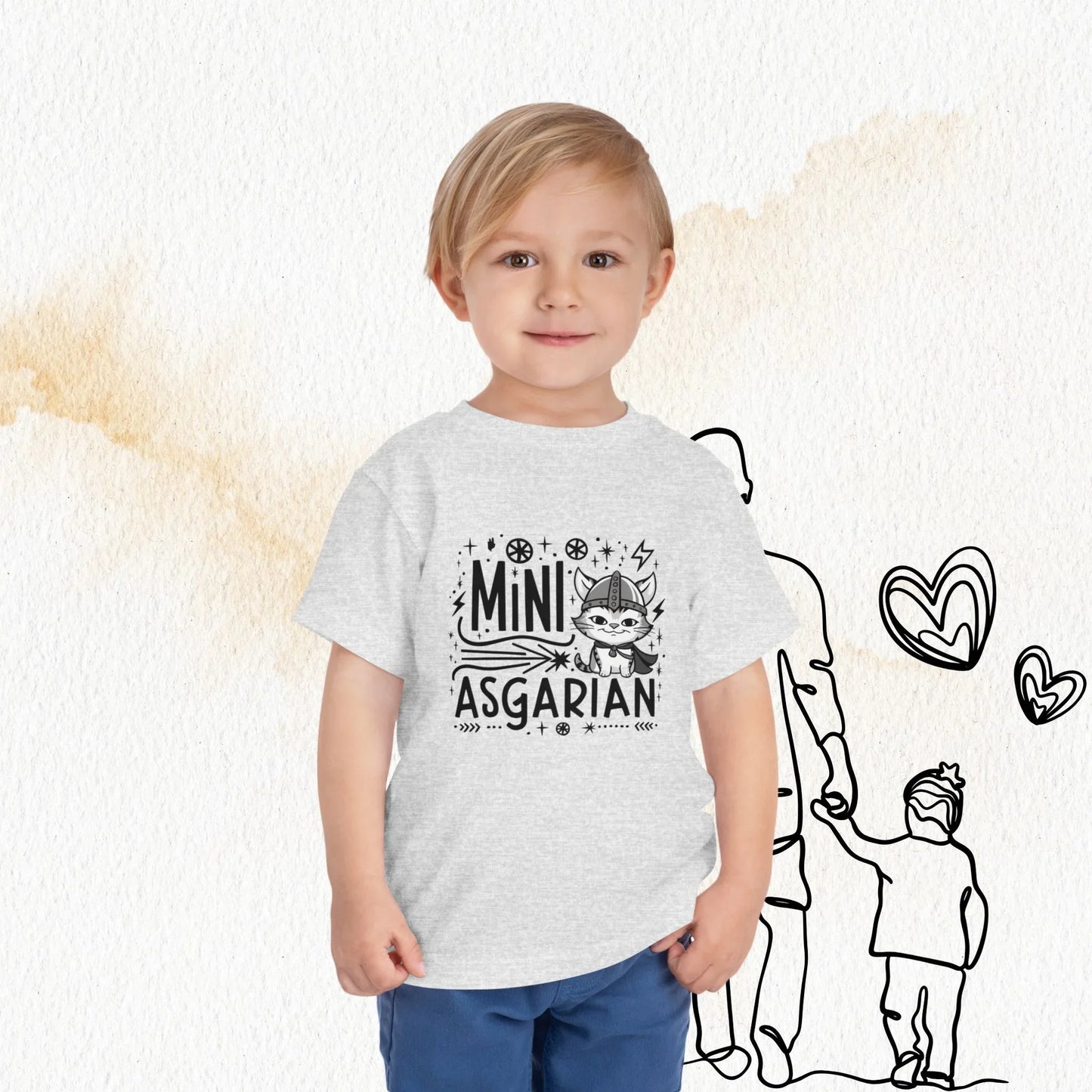 Mini Asgardian Toddler Cotton T-Shirt - Billien