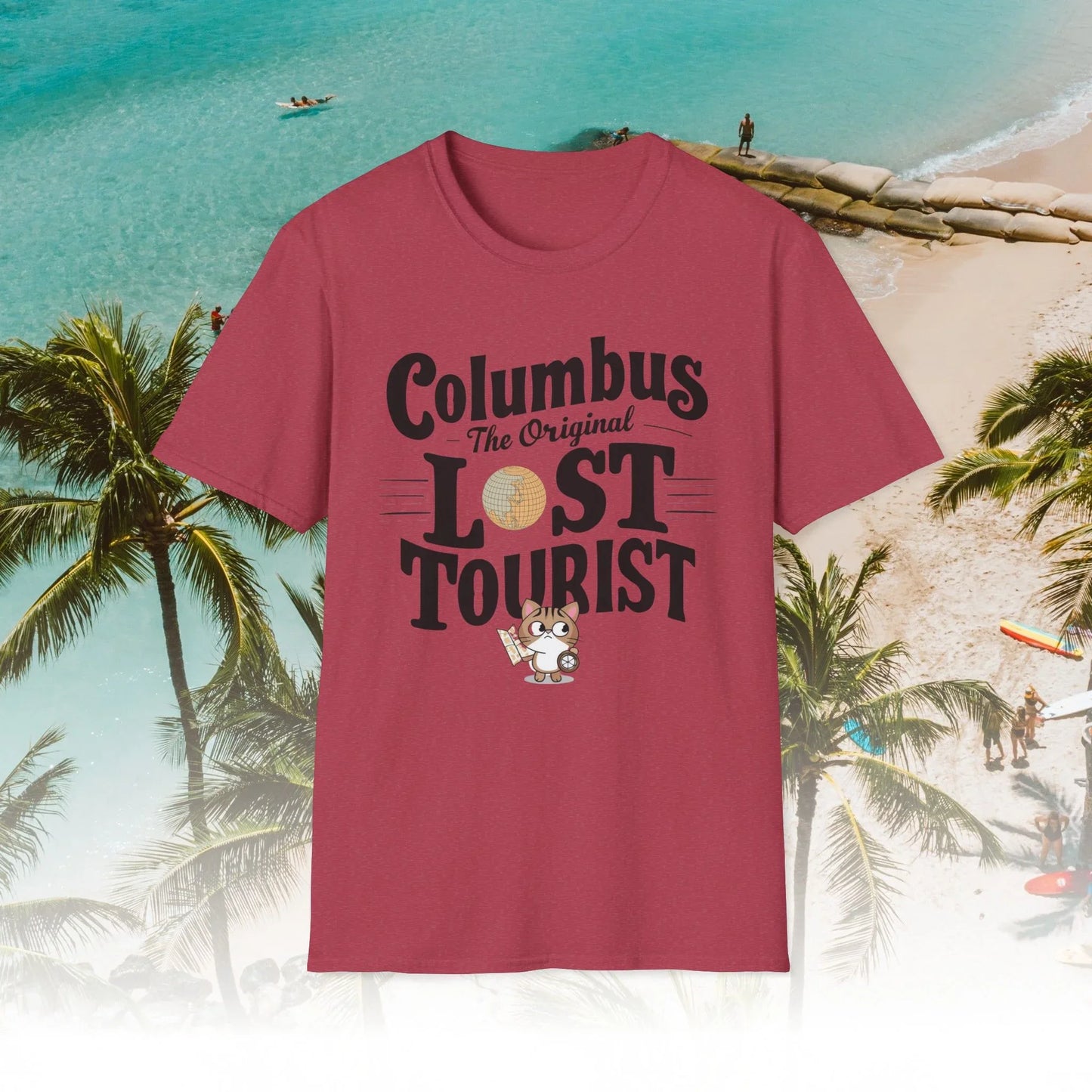 Columbus The Original Lost Tourist Cotton Men Tshirt - Billien