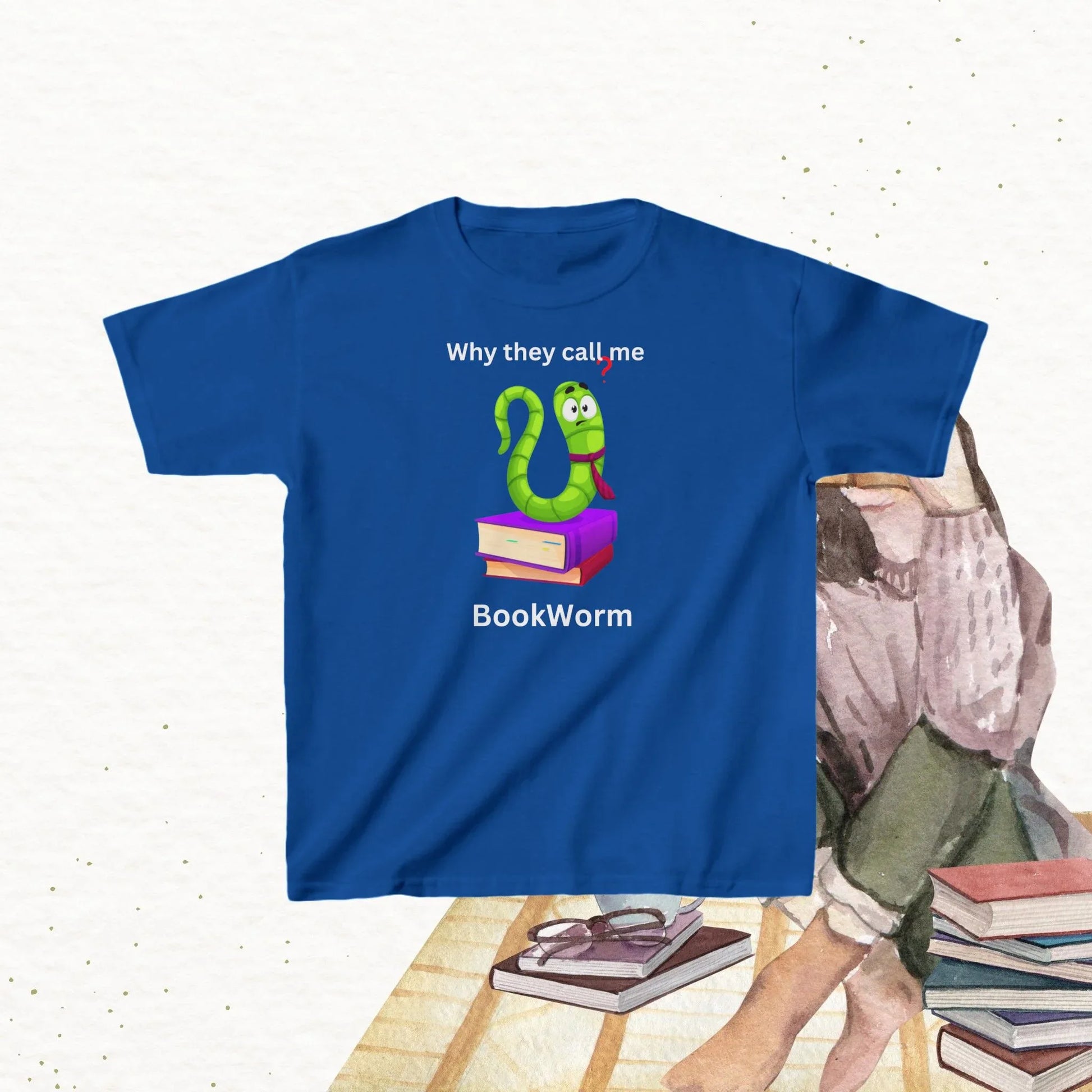 Purrfectly Bookish kid Cotton Tshirt - Billien