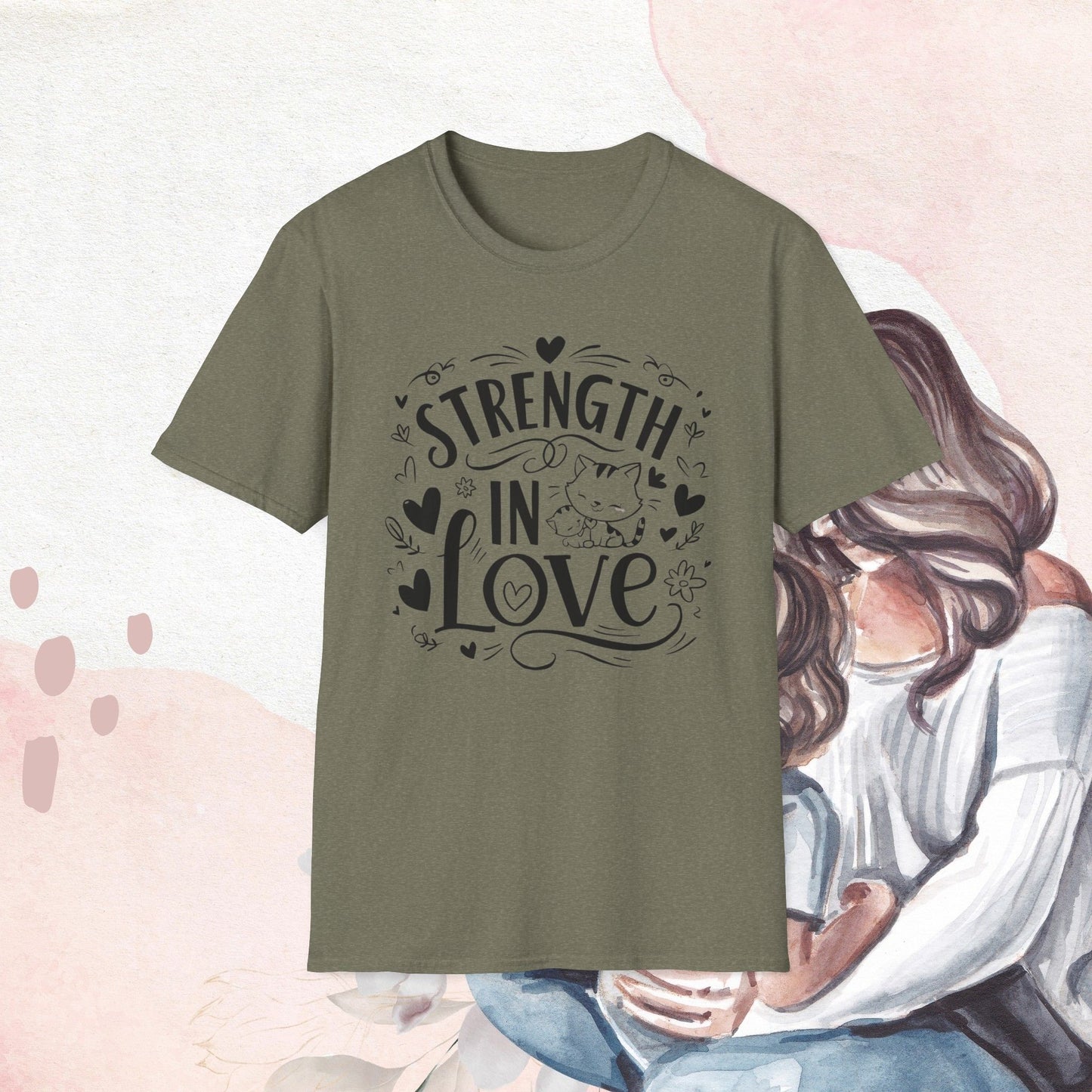 Strength In Love Cotton T-Shirt