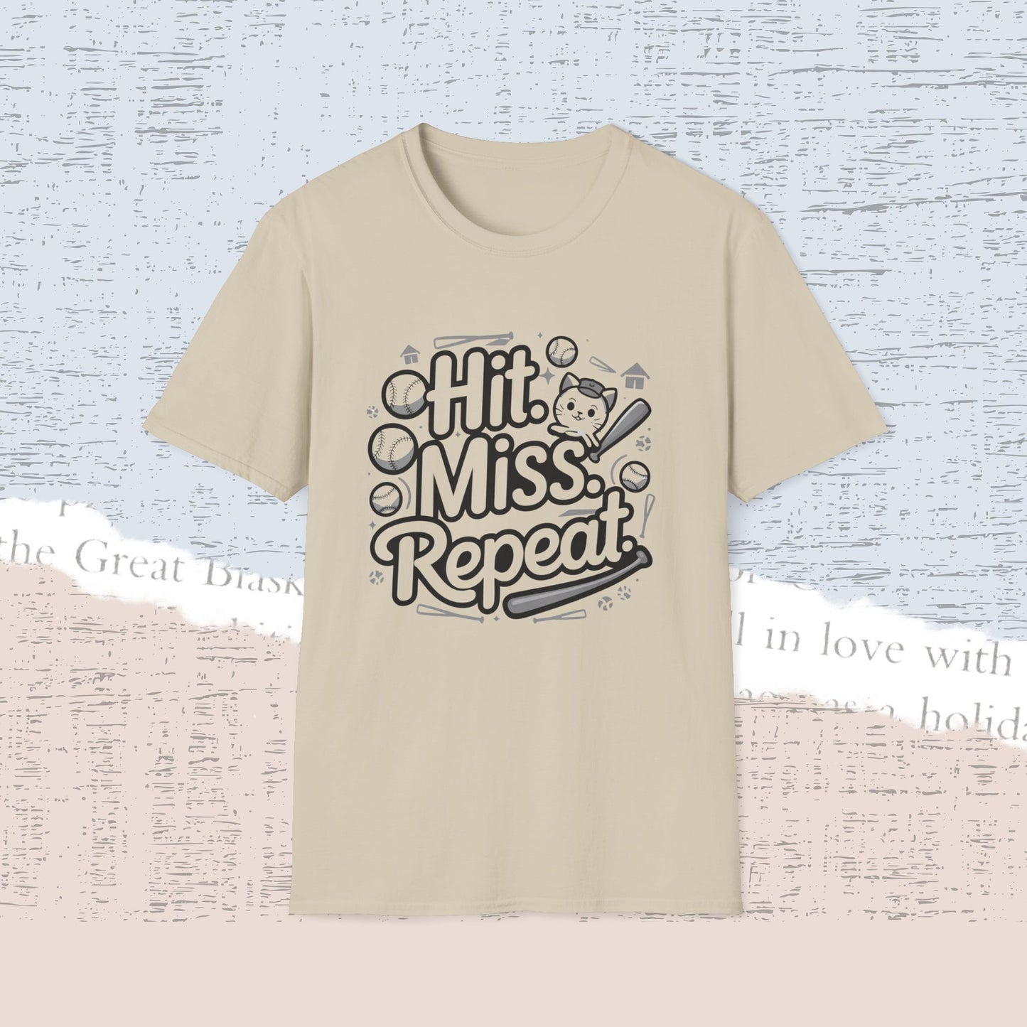 Hit Miss Repeat Cotton Men Tee