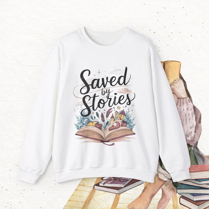 Saved By Stories Ultra Cotton Crewneck Sweatshirt - Billien