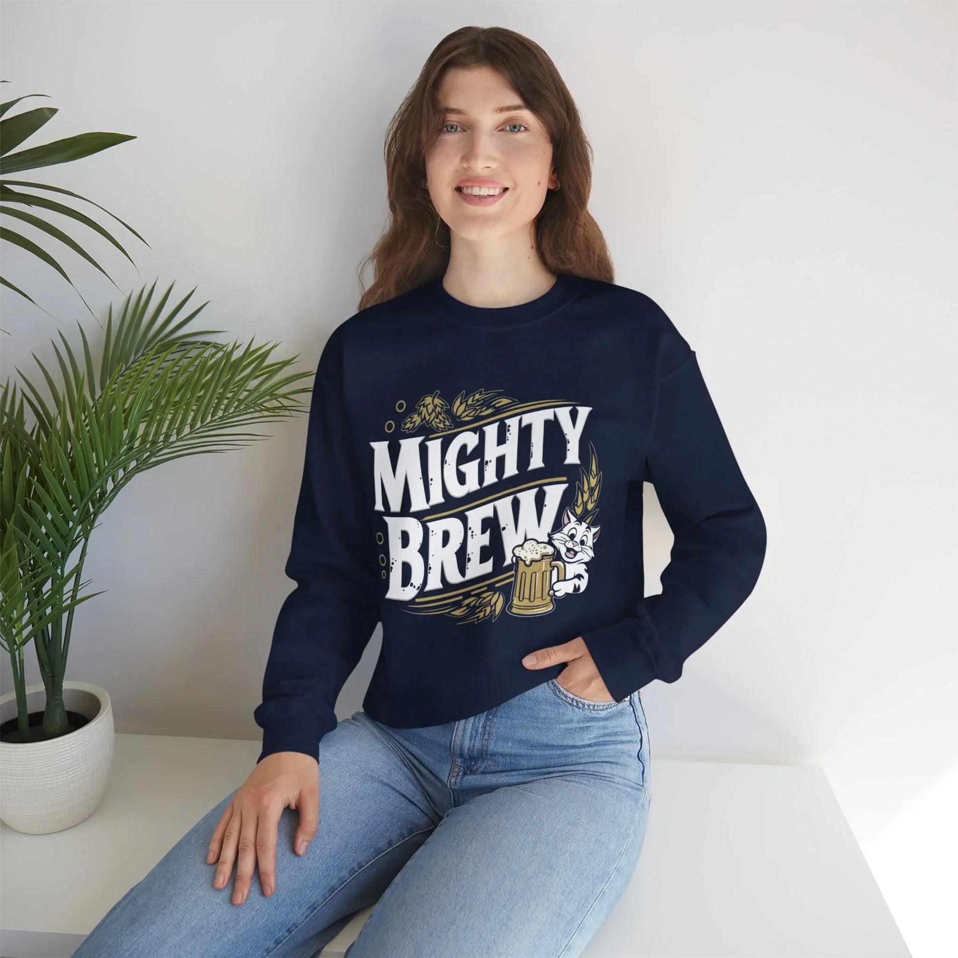 Mighty Brew Ultra Cotton Crewneck Sweatshirt - Billien