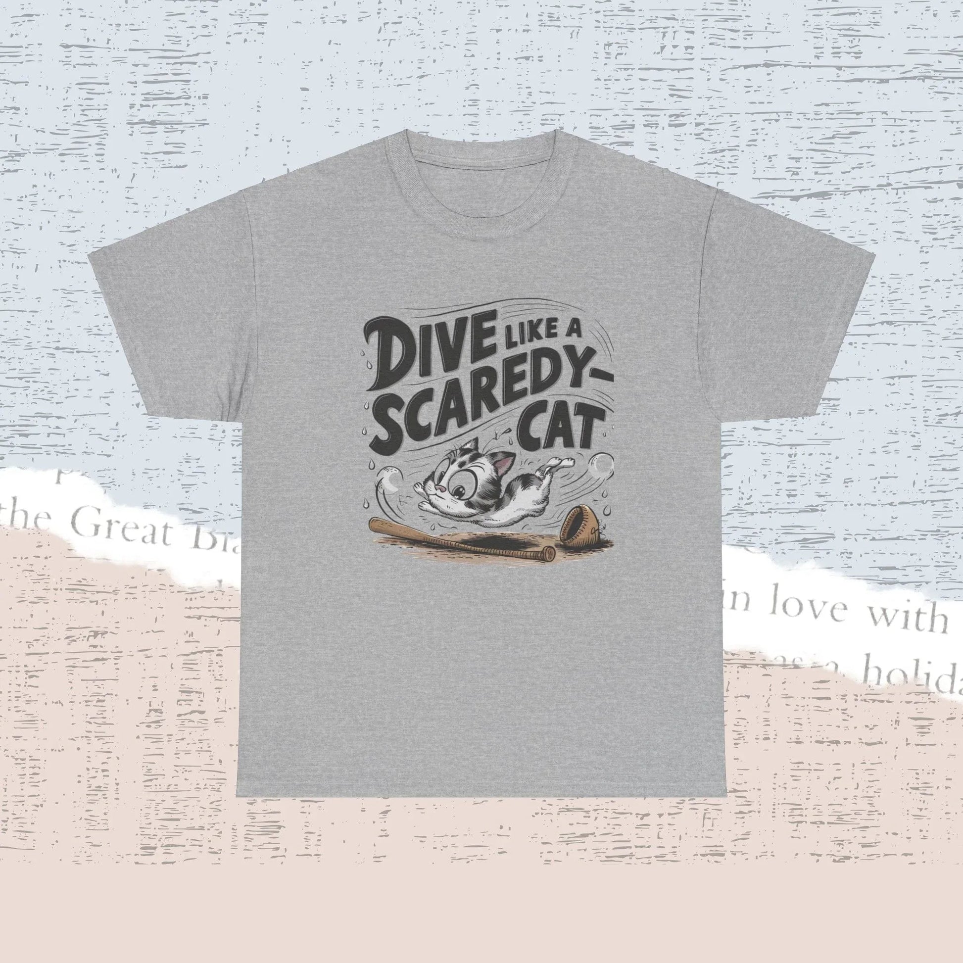 Dive Like Scaredy Cat Cotton Tshirt - Billien
