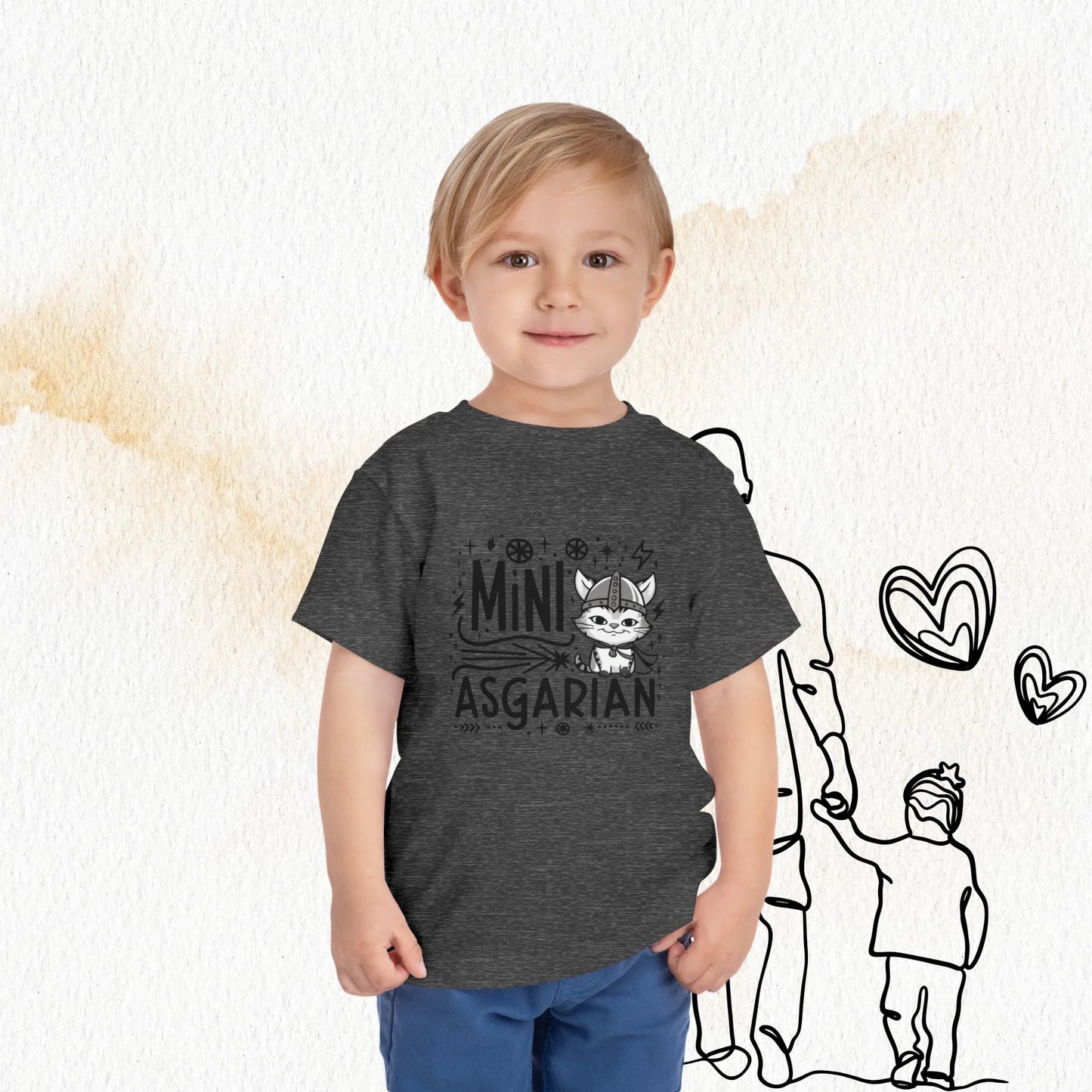 Mini Asgardian Toddler Cotton T-Shirt - Billien