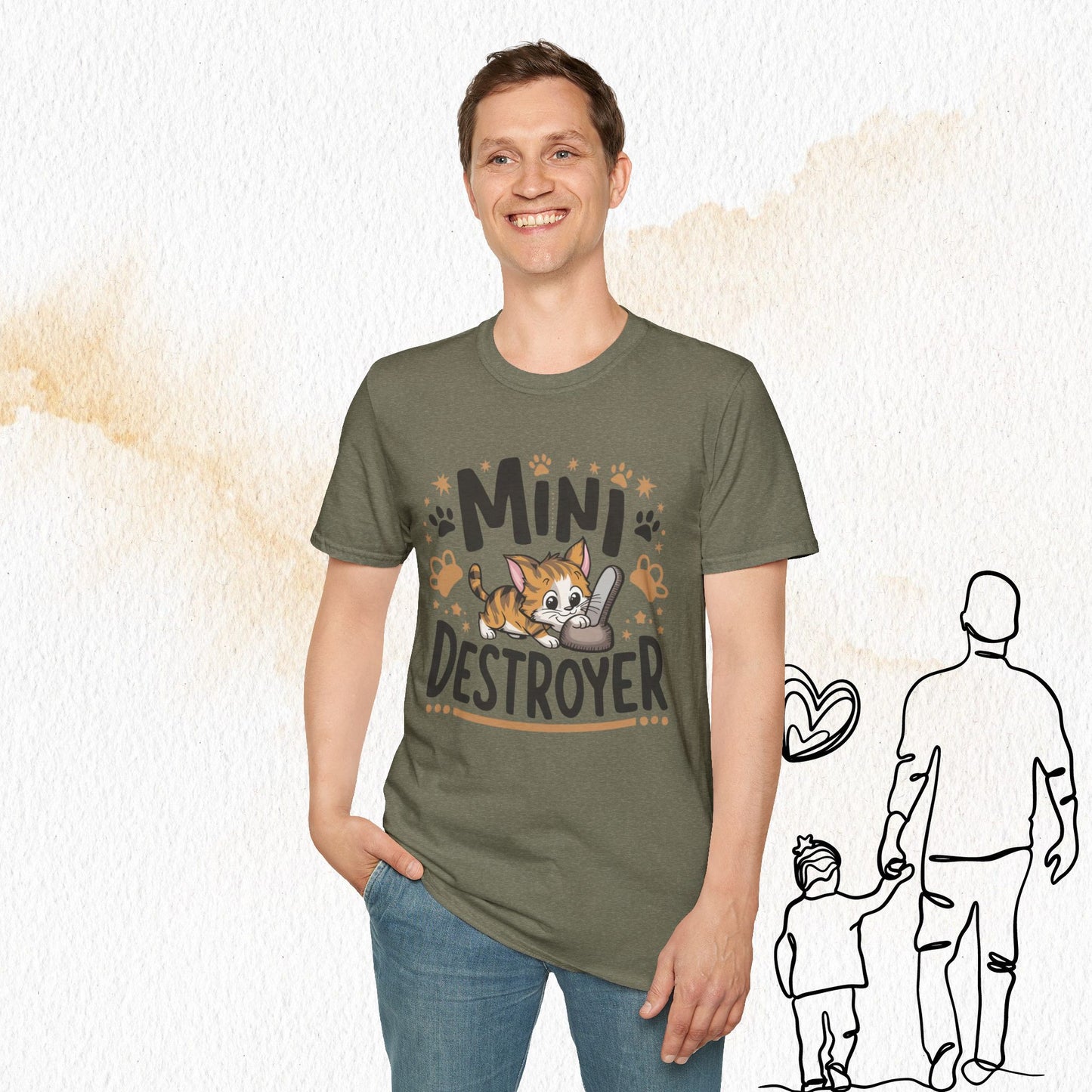 Mini Destroyer Cotton Men T-Shirt
