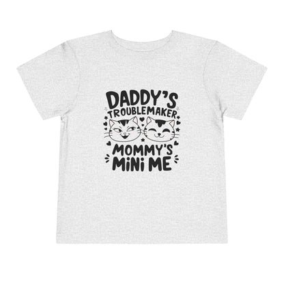 Daddy Little Troublemaker Toddler Cotton T-Shirts - Billien