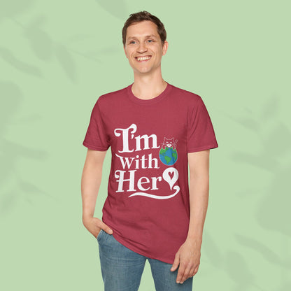 I am With Her Cotton Tee