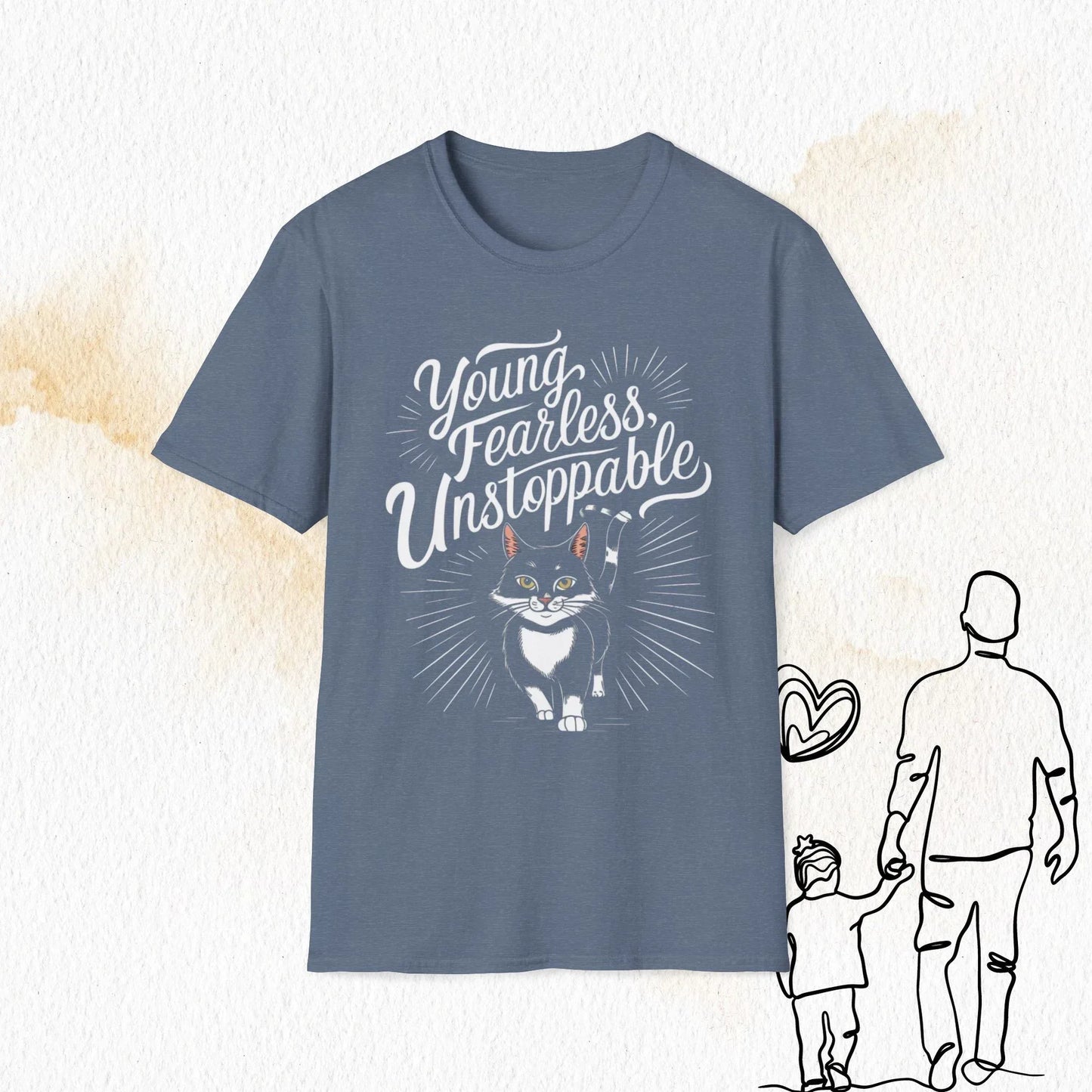 Young Fearless Unstoppable Crew Neck Cotton Men Tshirt - Billien