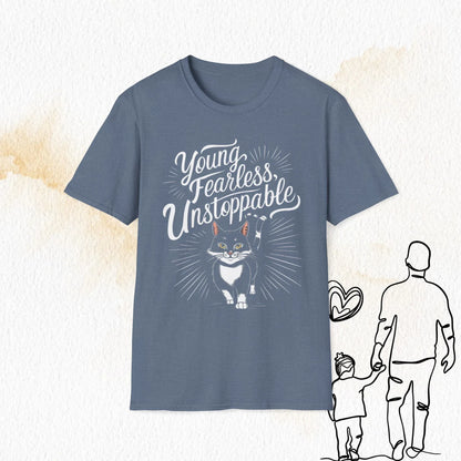 Young Fearless Unstoppable Crew Neck Cotton Men Tshirt - Billien