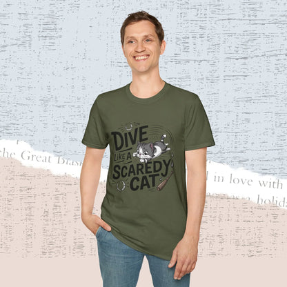 Dive Like Scaredy Cotton Men Tee - Billien