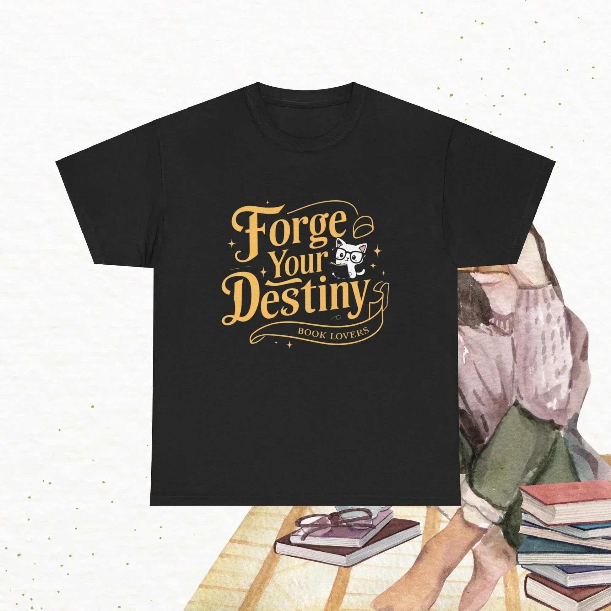 Book Lovers Forge Your Destiny Cotton Tshirt - Billien