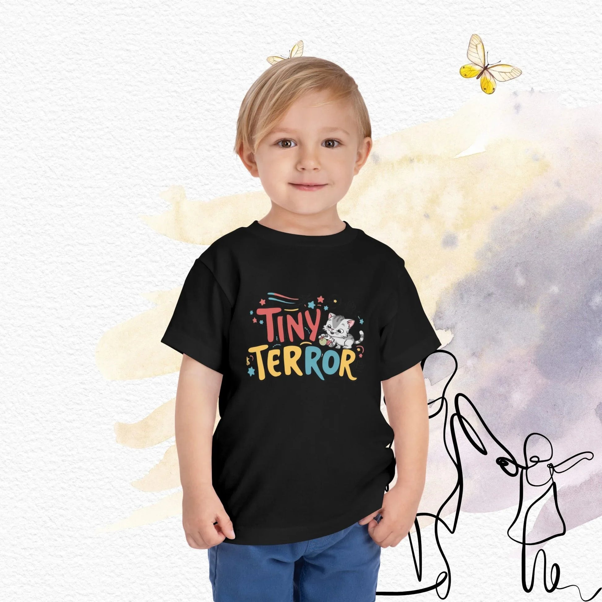 Tinny Terror Toddler Cotton T-Shirts - Billien