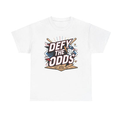Defy The Odds Baseball Crew Neck Cotton Tees - Billien