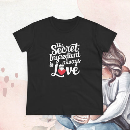 Secret Ingredient Is Love Women Cotton Tshirt - Billien
