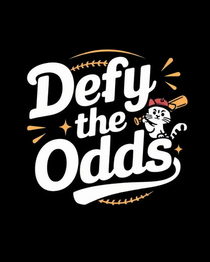 Defy The Odds Baseball Crew Neck Tee - Billien