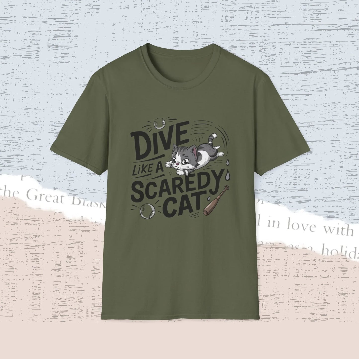 Dive Like Scaredy Cotton Men Tee - Billien
