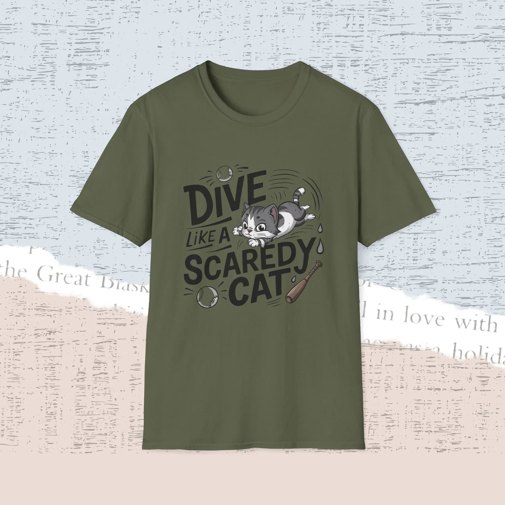 Dive Like Scaredy Cotton Men Tee - Billien