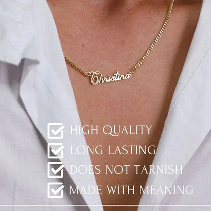 Noble Atmosphere Customizable Name Design Versatile Necklace - Billien