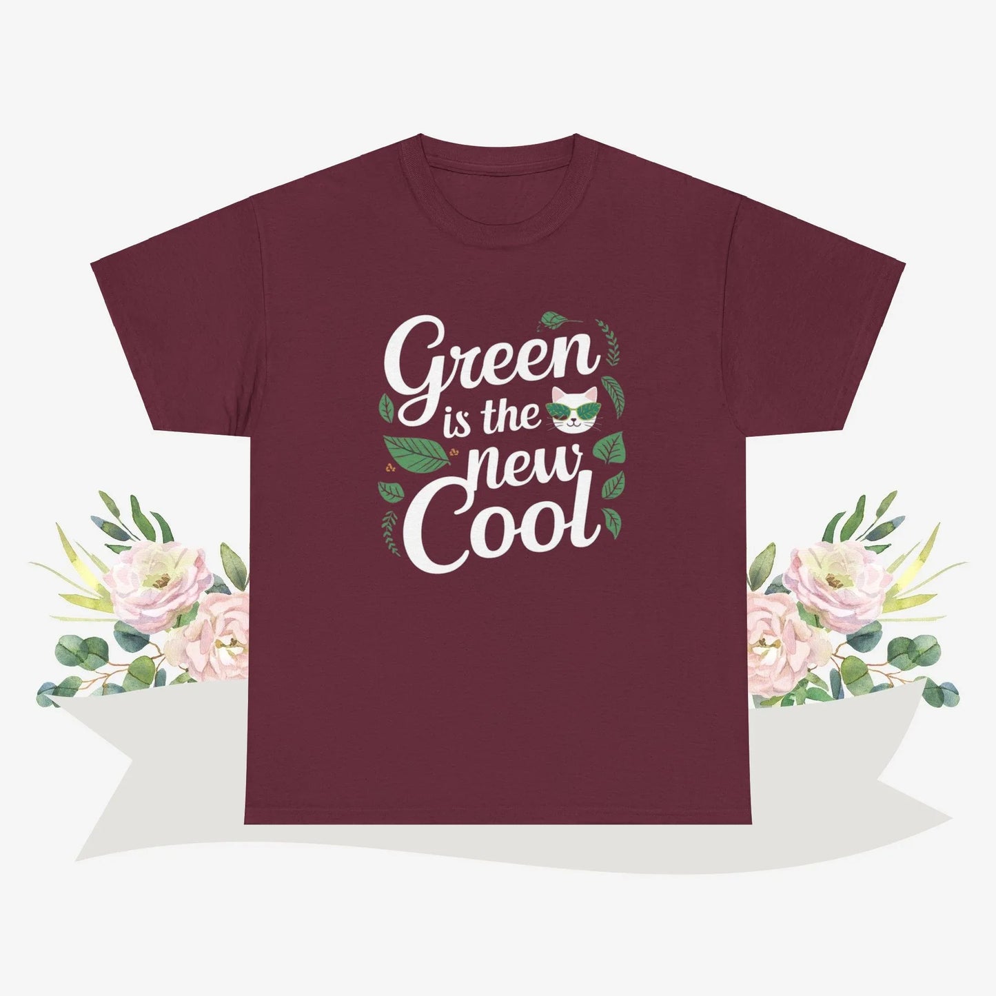 Green Is The New Cool Cotton Tshirts - Billien