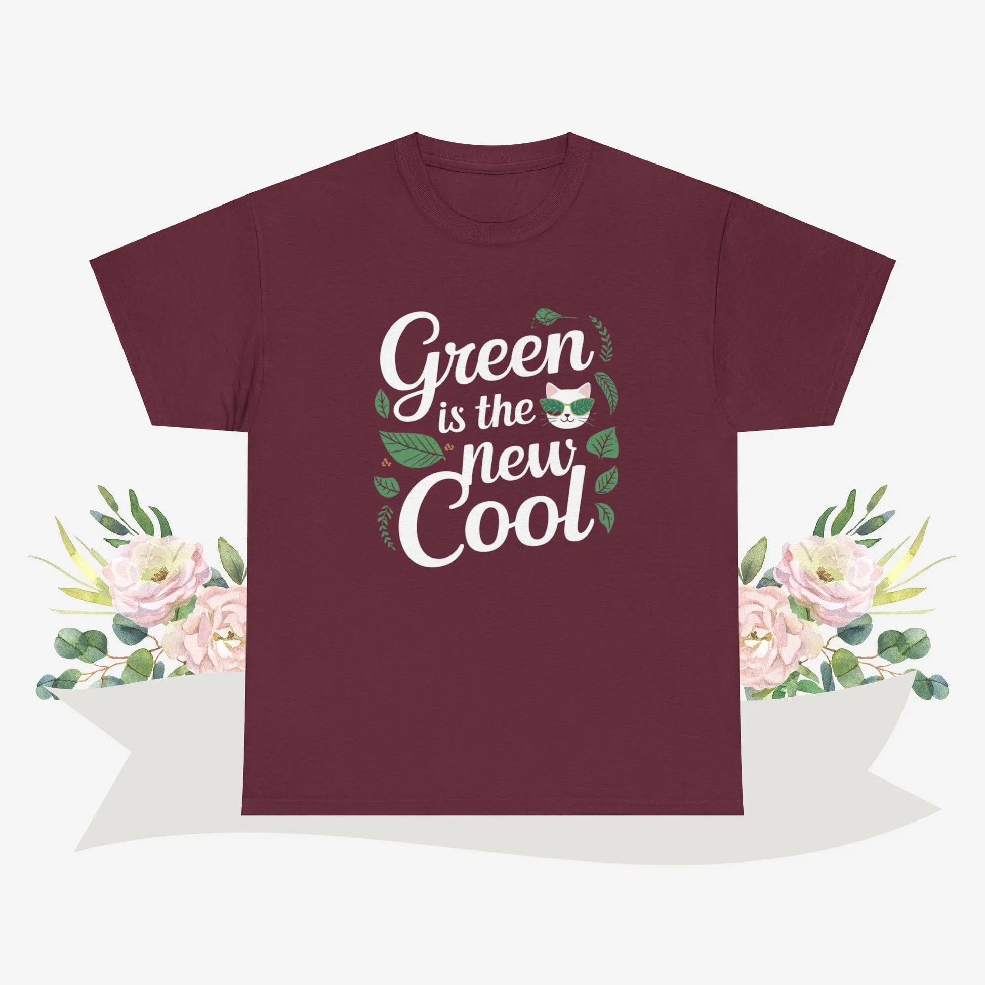 Green Is The New Cool Cotton Tshirts - Billien