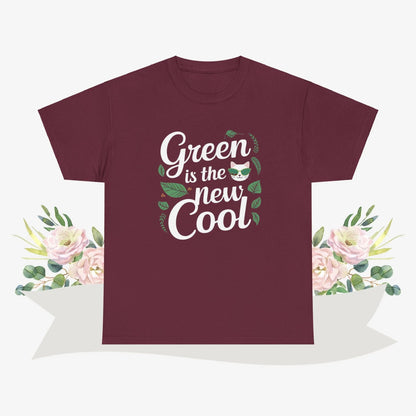 Green Is The New Cool Cotton Tshirts - Billien